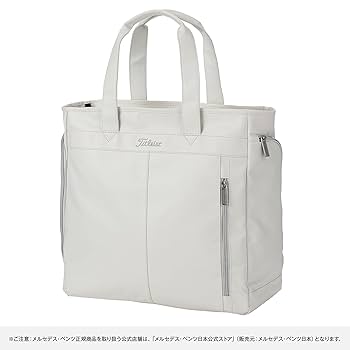 美品 メルセデスベンツ × タイトリスト トートバッグ ホワイト シューズ入れ♪ 美品 メルセデスベンツ × タイトリスト トートバッグ ホワイト