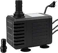 Bomba Submersa 1000L/H Lagos Bombinha Recalque Fontes Aquários Cascata Chafariz Motor Água Doce Salgada Marinho Fonte Hidroponia Aquaponia - 110v 220v (110, Volts)