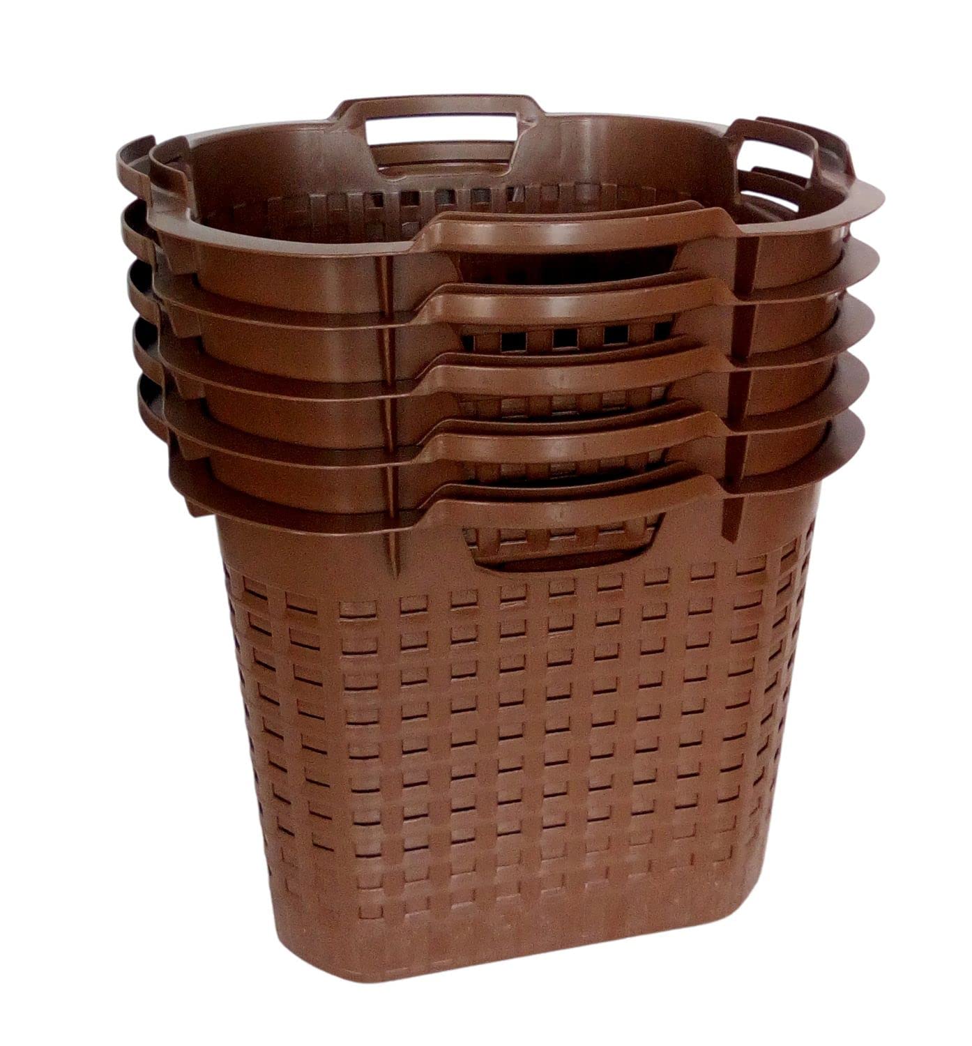Erntekorb 25 Liter 5er Set Kartoffelkorb Braun Lebensmittelecht Gartenkorb