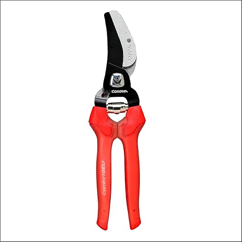 Corona AP 3334 ComfortGEL - Podadora de mano de yunque de acero antiadherente, capacidad de corte de 34 pulgadas, tijeras de jardín con tallo y