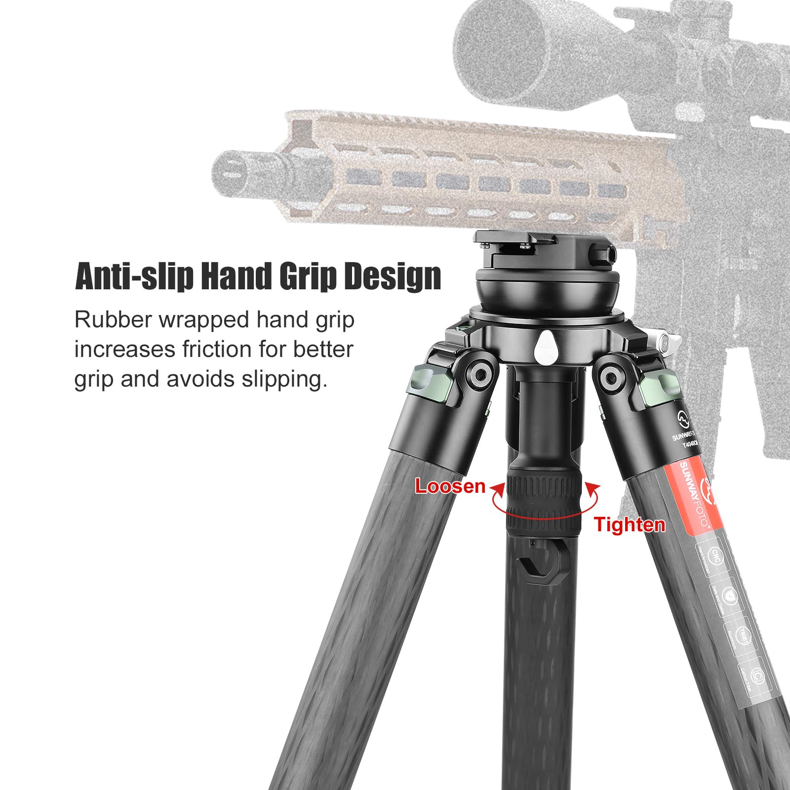 SUNWAYFOTO TAP-75LDC 75-mm-Halbkugeladapter mit Arca Swiss/Picatinny-Hebelklemme für Hochleistungsstative