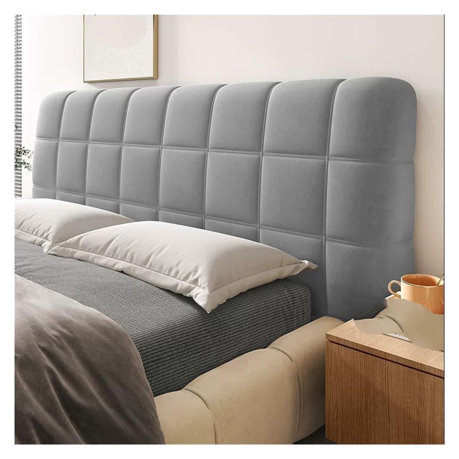ECPGPMDLDT Stretch Bed Headboard Bed Head Cover Slipcover Backrest Cover Headboards Beds Cover Protective Universal Dustproof(H,160CM)