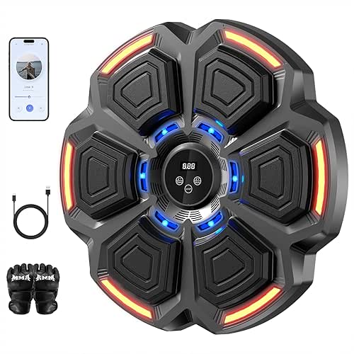 Music Boxing Machine for Adults,Smart Boxing Training Machine,Wall Target Punching