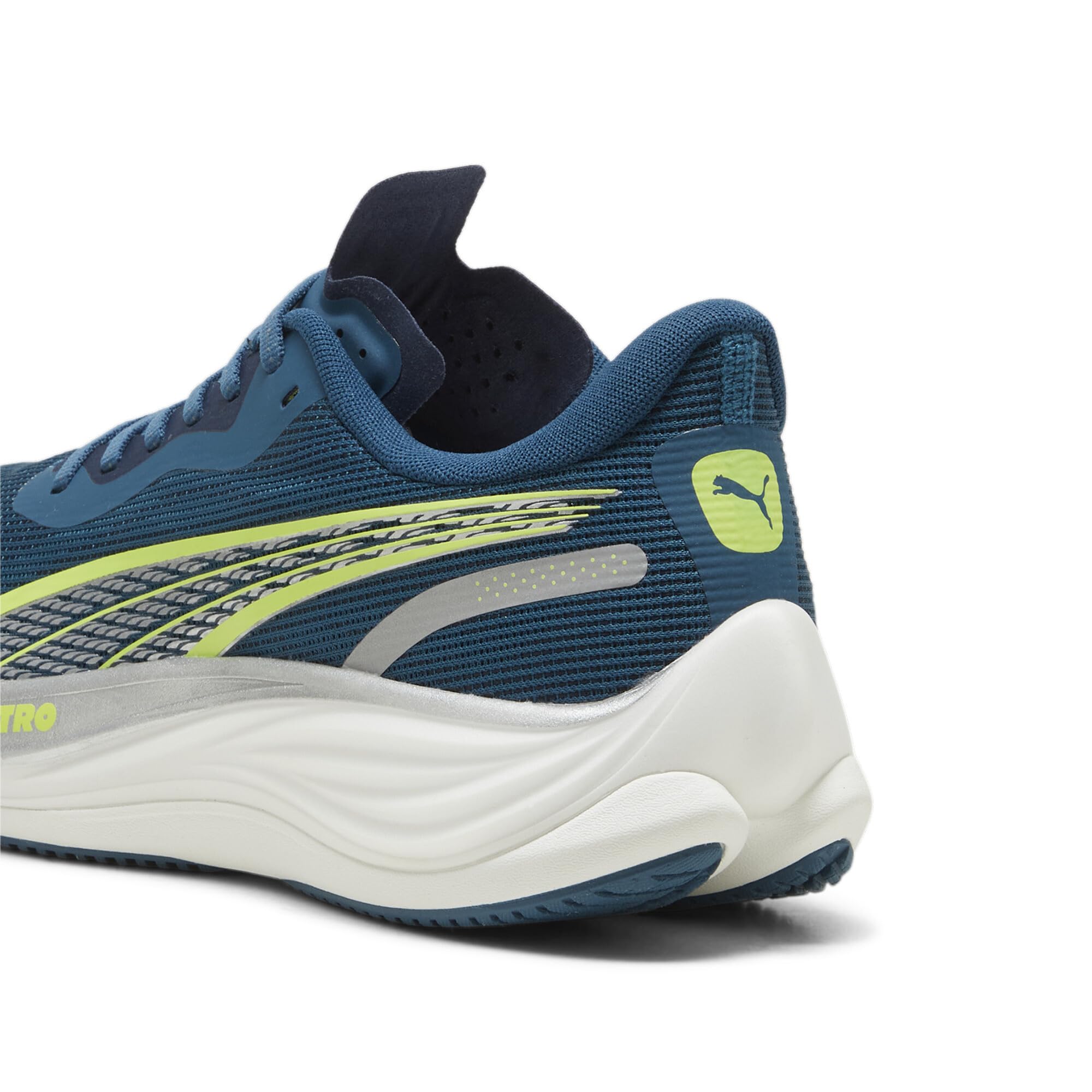 Puma Hombres Velocity Nitro 3 Zapatillas para Correr Zapatilla Neutral Ocean_Tropic/Lime_Pow/Puma_Silver - Color Petróleo