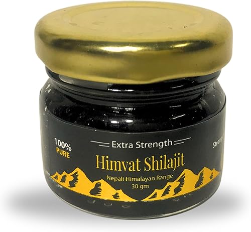 Shilajit Shilajit orgánico puro del Himalaya extra fuerte con ashwagandha: resina Shilajit con oligominerales - Suplemento natural Shilajit de 1.06