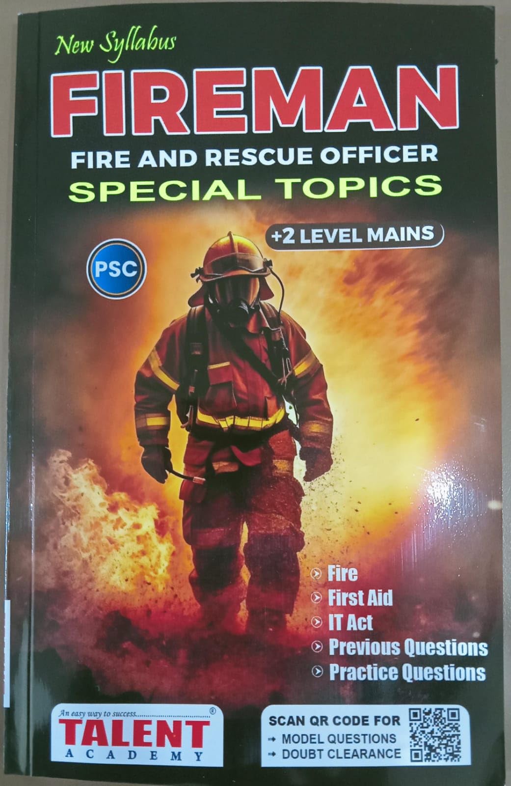 ( Talent ) Kerala PSC Fireman Fire And Rescue Officer - Special Topics Books ( Also Firewomen ) +2 Level Mains - Fire Man & Fire Women - New Syllabus, AZG