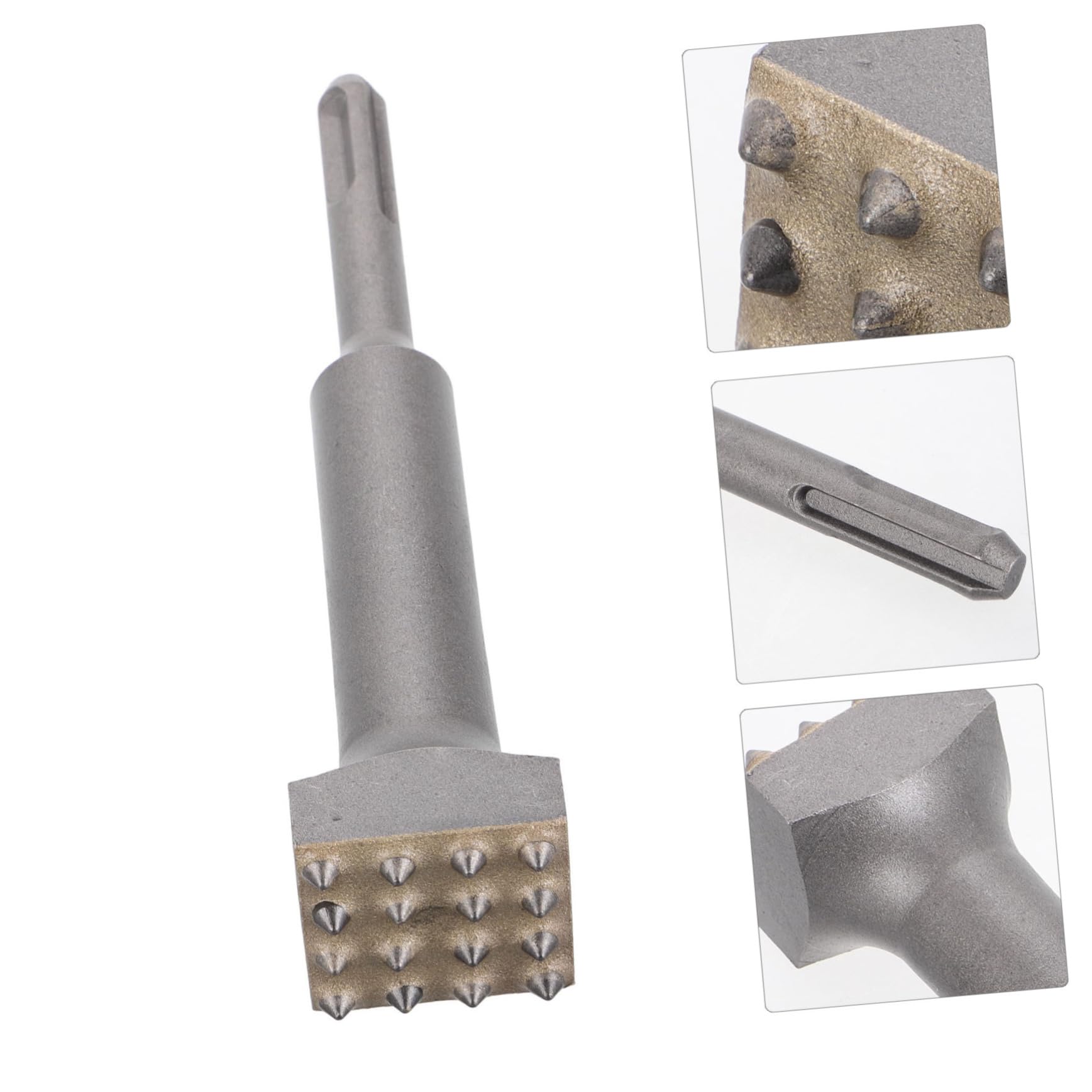 Homoyoyo 3 Pezzi Scalpello Elettrico per Martello con Denti Utensile per Irruvidimento Superficiale Muro Calcestruzzo Doppia Funzione Martello e Scalpello per Piastrelle Strumento Robusto e