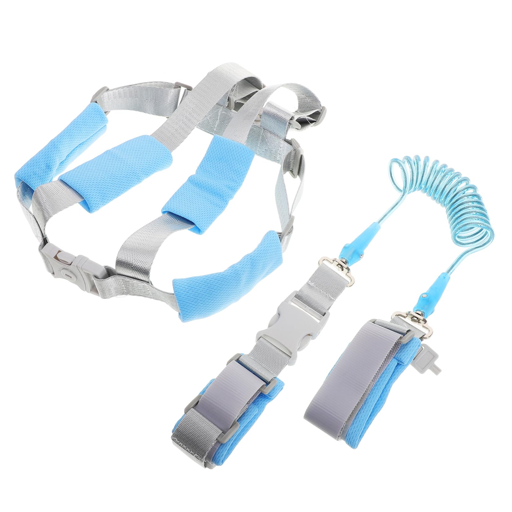 VICASKY 5pezzi Guinzaglio Sicurezza Per Imbracatura Antiperdite Accessorio Pratico Per Passeggiate e Stroller Per Piccoli Blu
