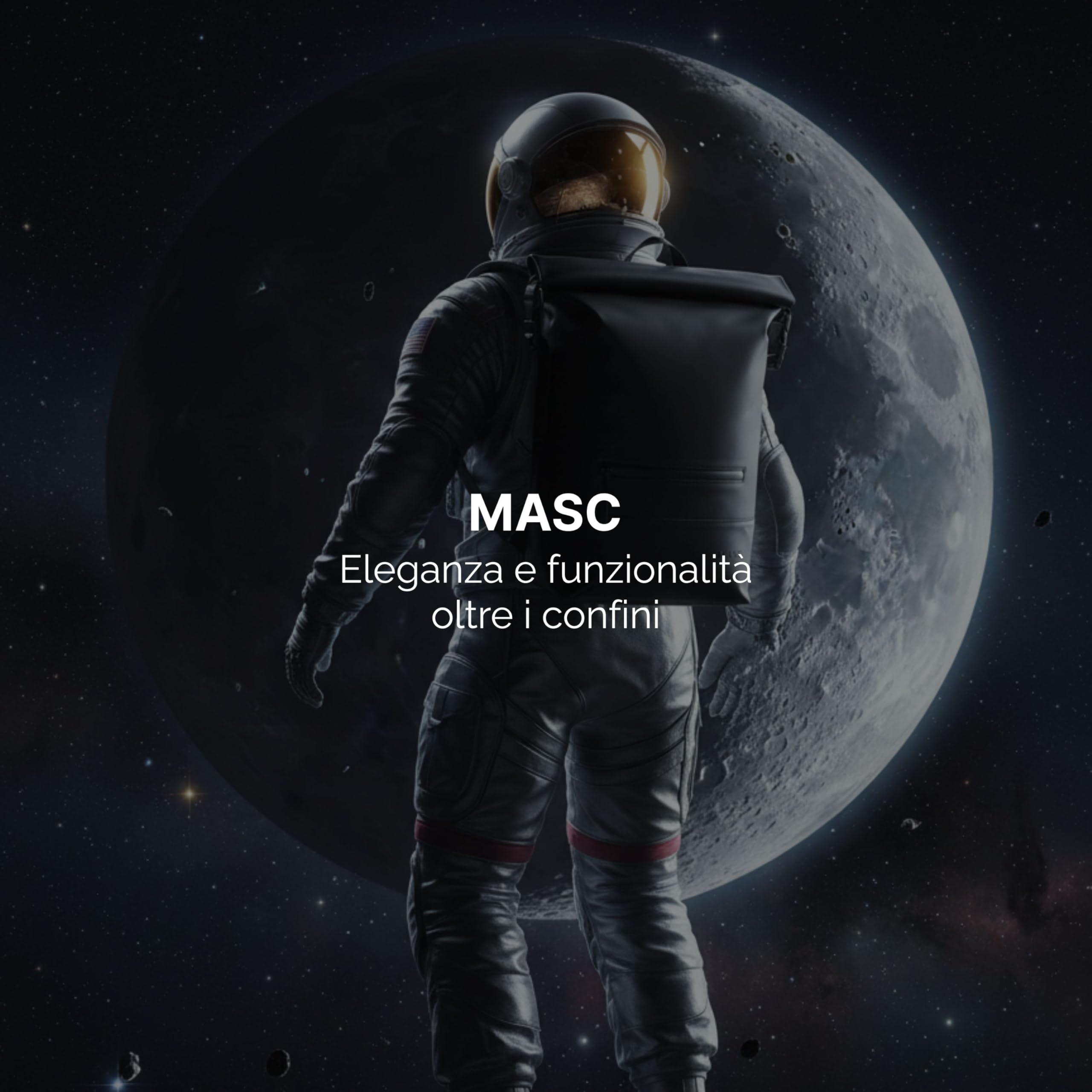 MASC Zaino Rolltop per Ufficio, Zaino da Lavoro Porta PC 17 Pollici, Elegante e Impermeabile perfetto per Uomo e Donna