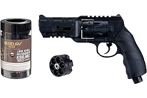 Torpedo Revolver .50 Caliber Handgun with Extra Cylinder (Black)