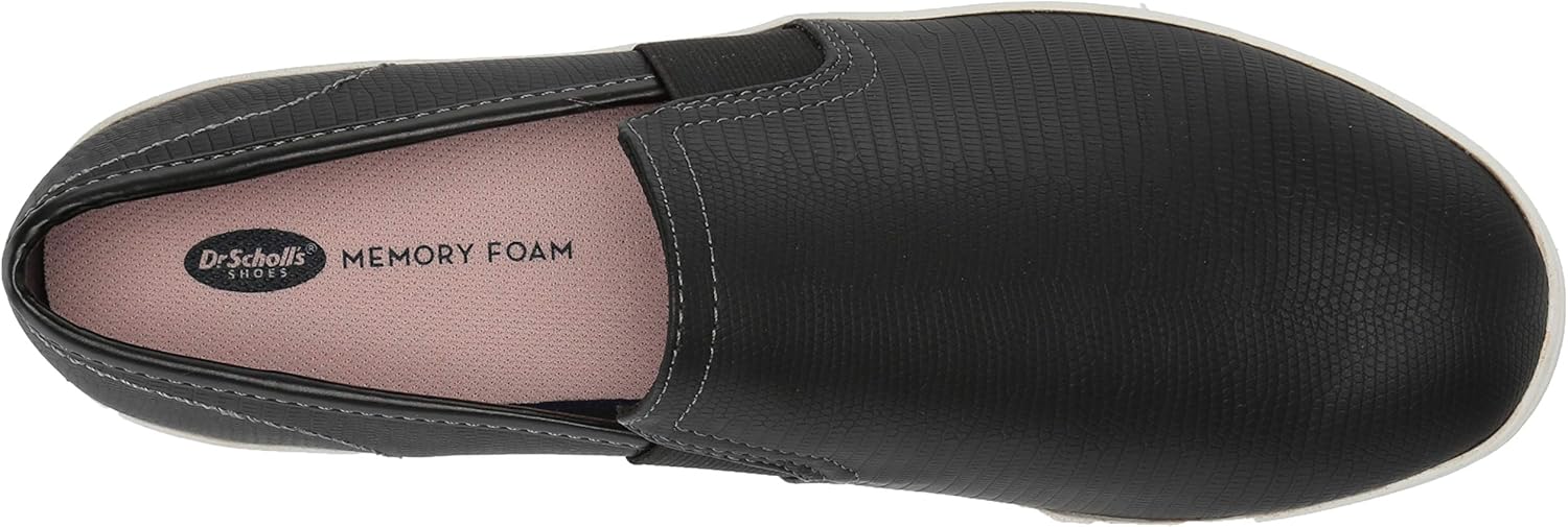 Dr. Scholl's Shoes Women's Luna Sneaker 7 Black Lizard Print