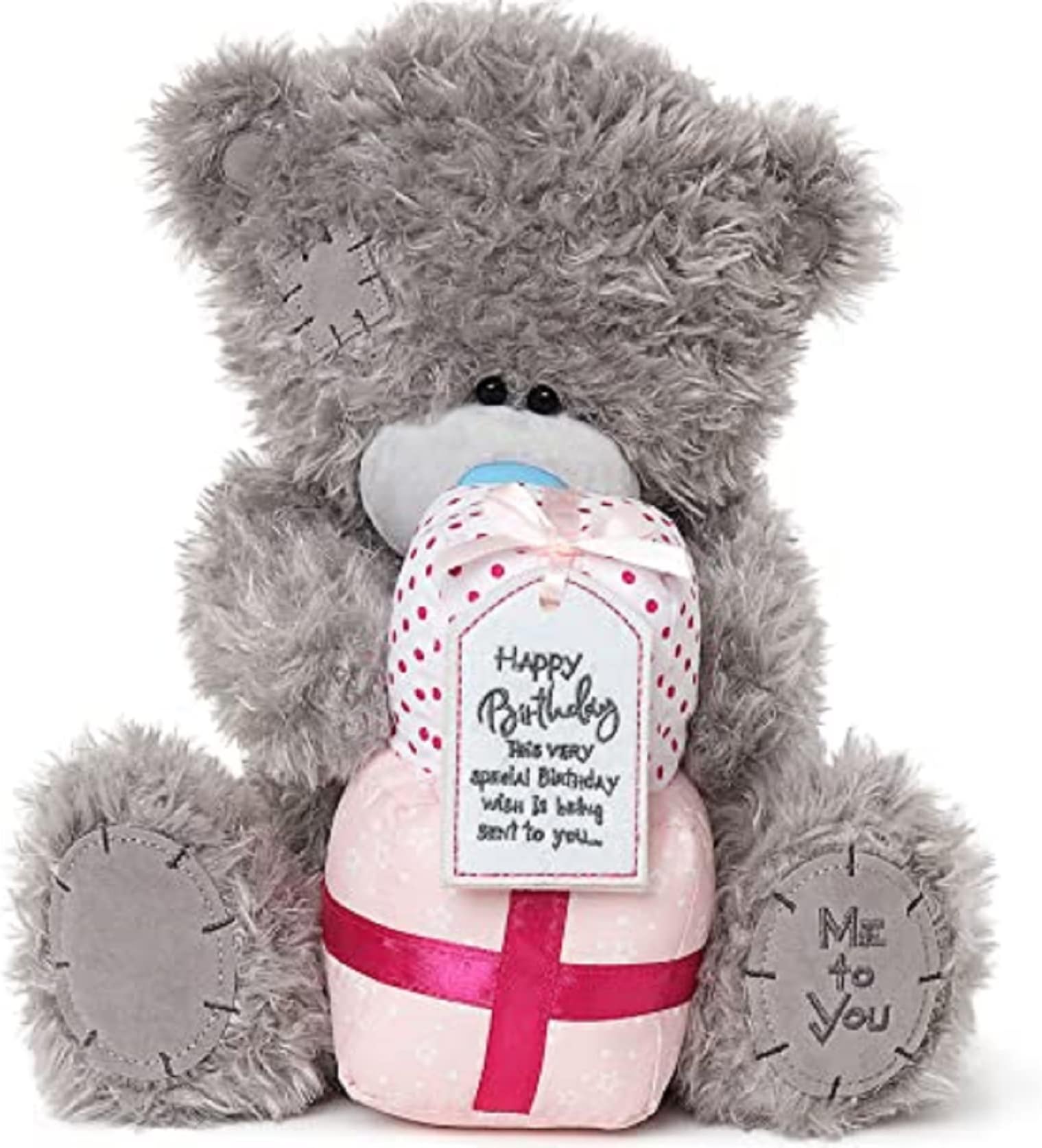 Me To YouAPD01008 Tatty Teddy Soft Toy, Grey, Large