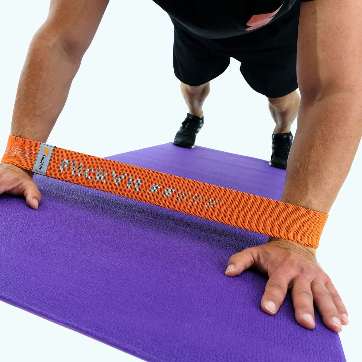 Set di fasce fitness Health (1 e 2), fascia fitness in tessuto, per trazioni, fasce di resistenza, fascia elastica sportiva, set Theraband