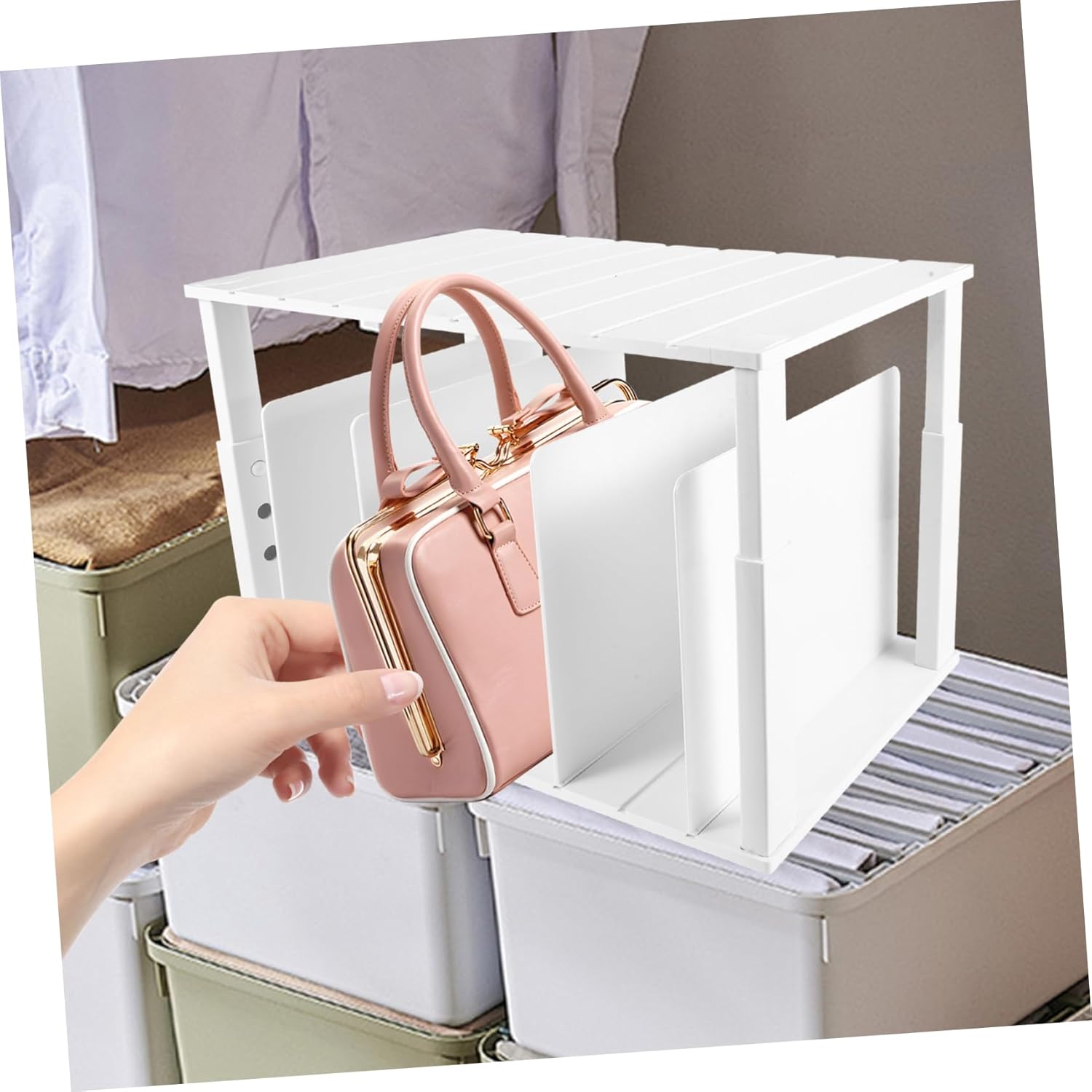 Multifunctional Storage Box Closet Organizer Shelves Bag Storage Organizer Bookshelf Wardrobe Organiser Shelves