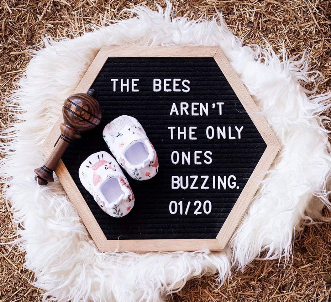 One-Day Sale: Up to 40% Off The ORIGINAL Hexagon Felt Letter Board Set by The LoLueMade Company: Wood Frame, 100's of Presorted and Precut Letters, Numbers, Characters, Emojis Nicely Organized in a Portable Clear Box, Includes Installed Wall Mounting Hook, Wood Easel Stand (Black) Buy 1 get 1 The ORIGINAL Hexagon Felt Letter Board Set by The LoLueMade Company: Wood Frame, 100's of Presorted and Precut Letters, Numbers, Characters, Emojis Nicely Organized in a Portable Clear Box, Includes Installed Wall Mounting Hook, Wood Easel Stand (Black)