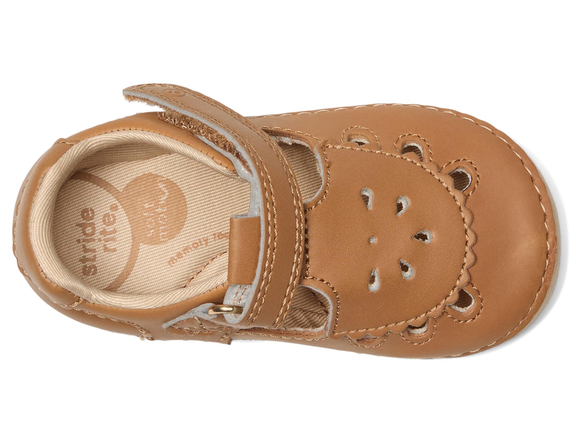 Stride Rite Baby SM Noelle Sandal, Honey TAN, 3 US Unisex Infant