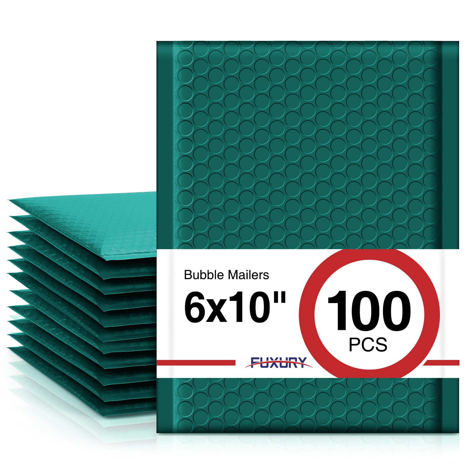 Fuxury Bubble Mailers 6x10" 100 Pack Opaque Bubble Mailer Usable Size 6x9" | Padded Envelopes for Gifts Mailing Envelopes Bubble Padded Cushion