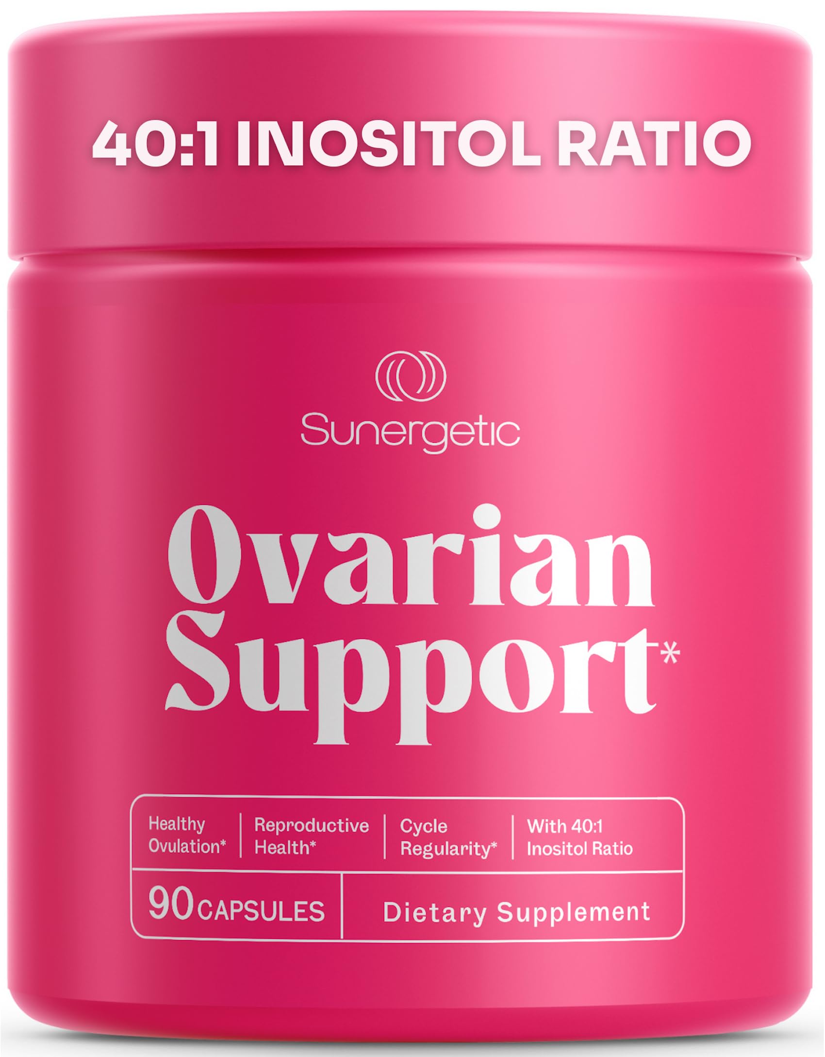Premium Ovarian Health Support Supplement Hormone Balance Ovulation Cycle Regularity - Myo-Inositol D-Chiro Inositol Supplement for Women 40