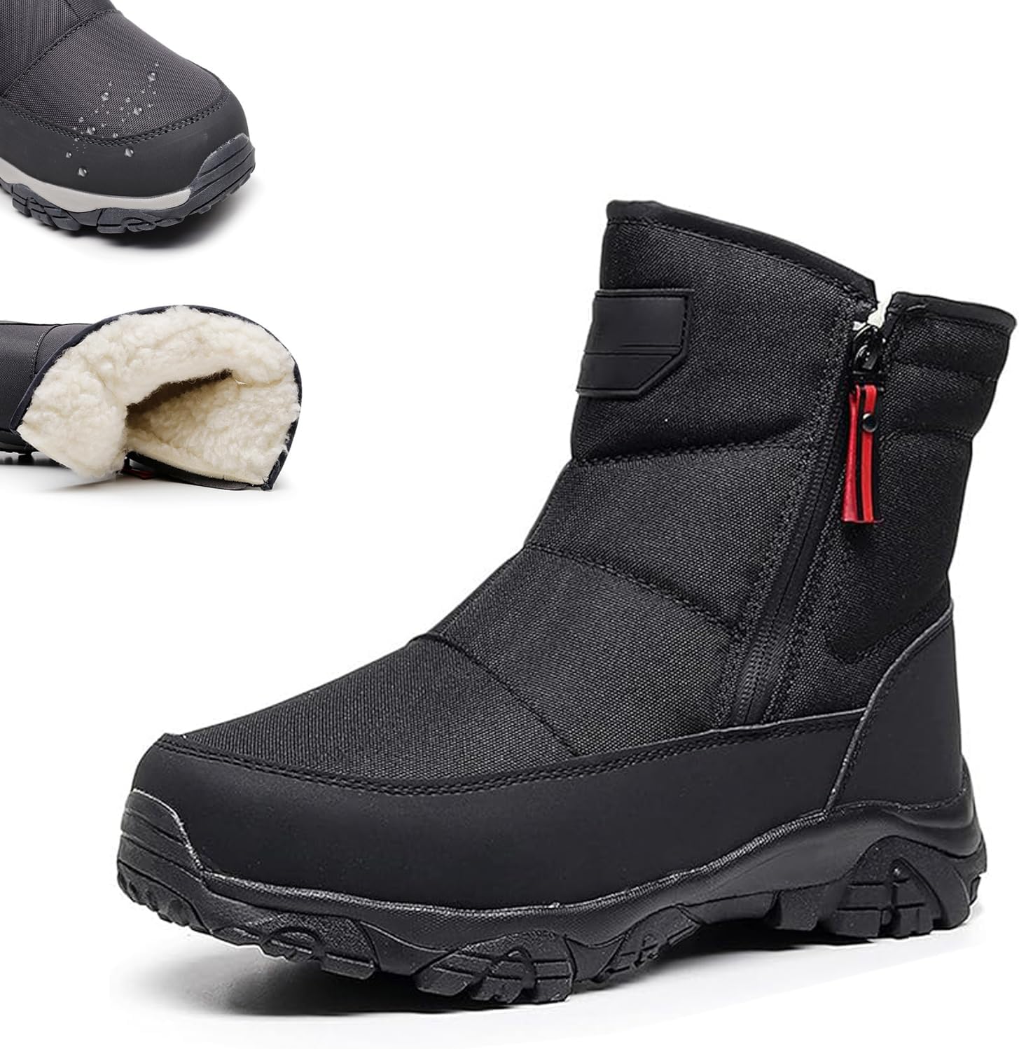 2026 New Men’s Waterproof Orthotic Winter Work Boots, Extreme Cold Protection, Non-Slip Durable Sole, Fur Lined Warm Ankle Booties, All-Day Comfort Warm Shoes