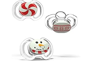 Smilo Baby Glow in The Dark Christmas Pacifiers - Perfect for your...