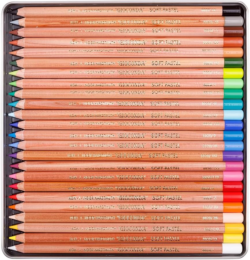 KOH-I-NOOR Artist's Soft Pastel Pencils (Set of 24)