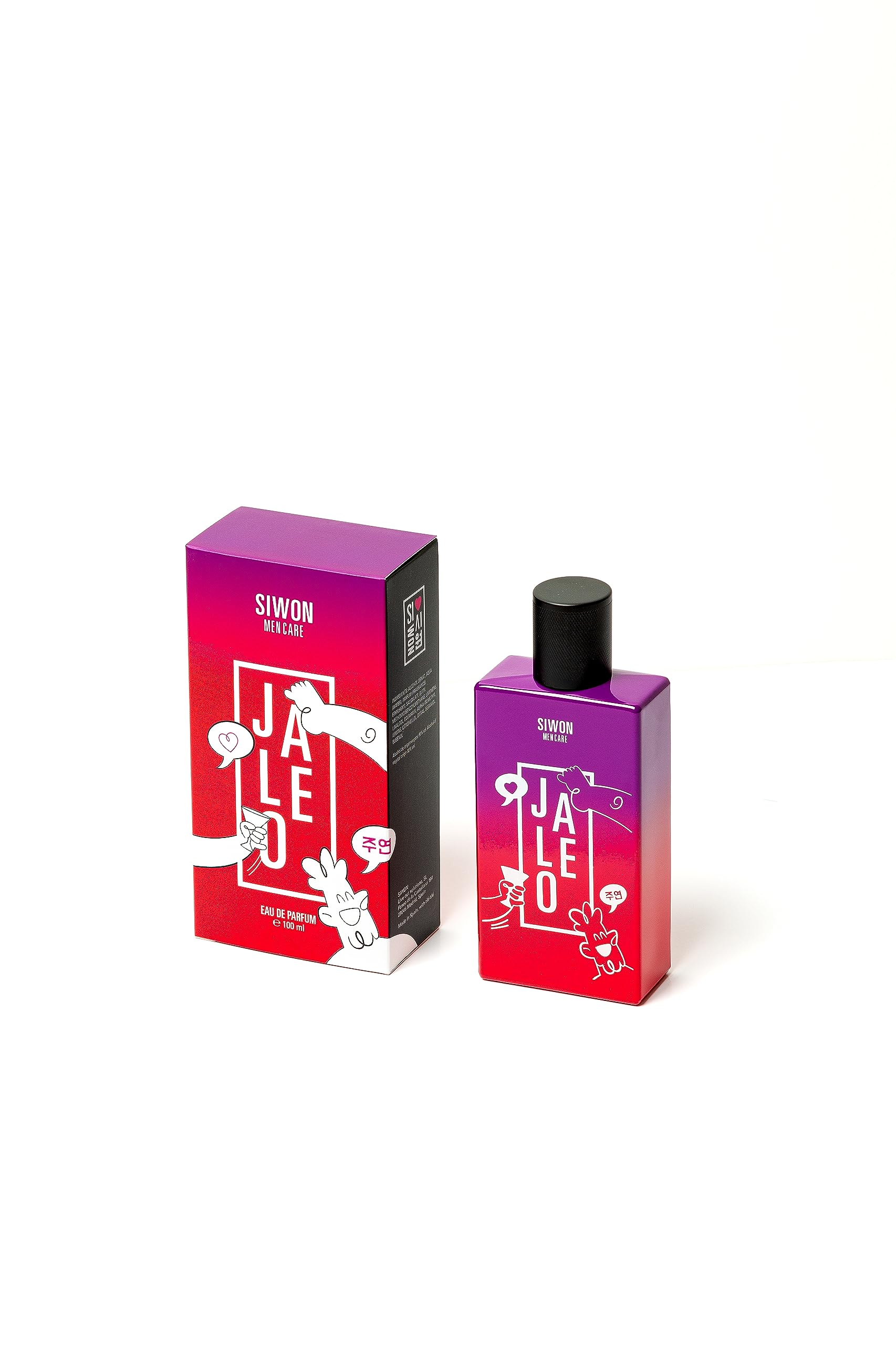 Jaleo Siwon | Woda perfumowana dla mężczyzn | Cytrusowo-drzewno-aromatyczny zapach na popołudniowe i improwizowane plany, wielkość 100 ml z parownikiem