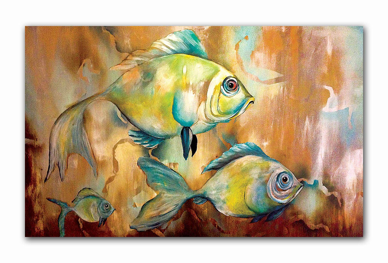 Tamatina Wall Poster | Fish Posters | Modern Art | Wall Décor | Office | Bedroom | Hotel | Tearproof | Laminated | Laminated |Size-121x74 cms.n171