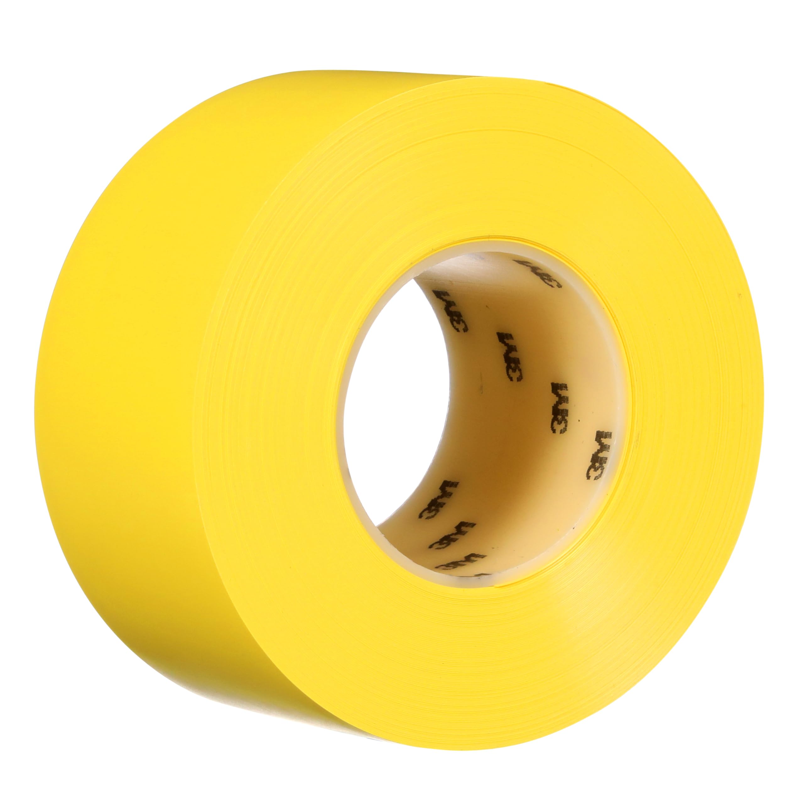 3M Trwała taśma do oznaczania podłoża 971, żółta, 76,2 mm x 32,9 m, 0,43 mm, pakowana pojedynczo do wygodnego wyjmowania