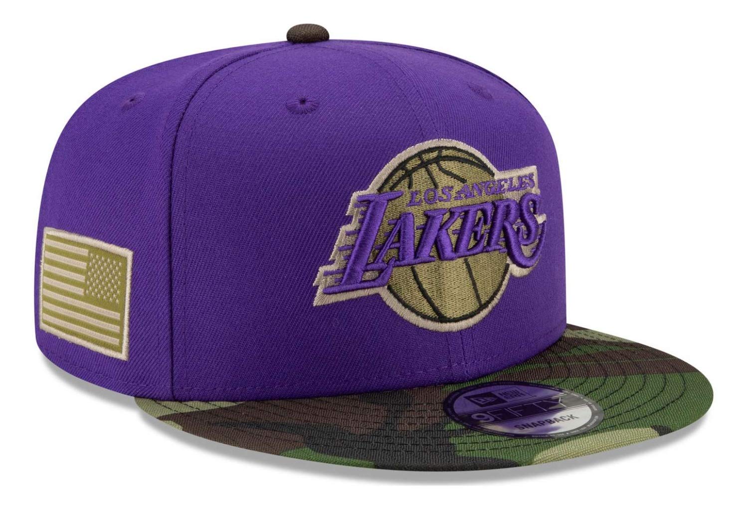 New Era, Cappellino con visiera NBA Los Angeles Lakers All Star Game Camo 9Fifty, viola