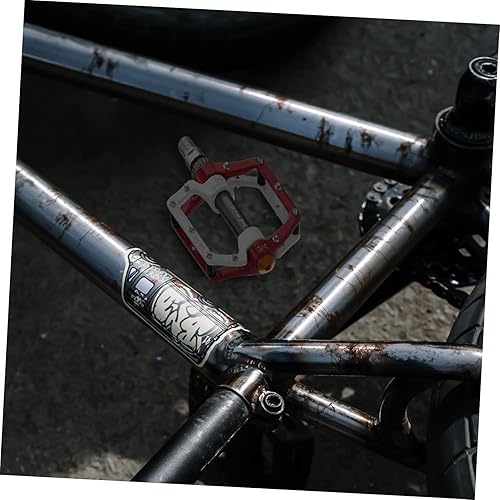 Miniatura 9 de Toddmomy 2 Pairs Pedal Fashion Bike Pedals Mountain Bike Pedals Aluminum Wide Platform Pedals Accessories Flat Pedal Footrest Cycling Bike Pedals