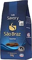 Café São Braz Gourmet Savory 250g - 100% Arábica, Torrado e Moído
