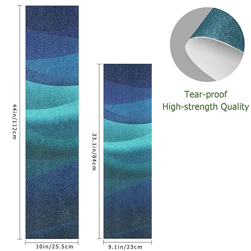 Vista 226 de Abstracto Negro Gris Geométrico Skateboard Grip Tape 33x9inch Papel de lija Longboard Scooter Griptape Diseño antideslizante y anti-desgarro