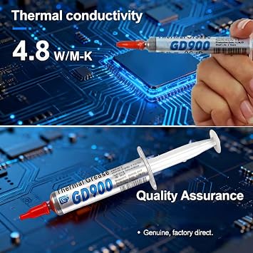 2PCS Thermal Grease for CPU, 14g Thermal Compound Grease with High Conductivity, Heatsink Paste for IC, CPU, and All Coolers
