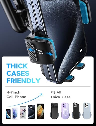 Support Telephone Voiture Porte Téléphone: [360° Rotation & Opération à Une Main] Porte Smartphone Voiture Bouche D'aération Socles de Téléphone Portable Automobile pour iPhone/Samsung/Huawei/Xiaomi - 5