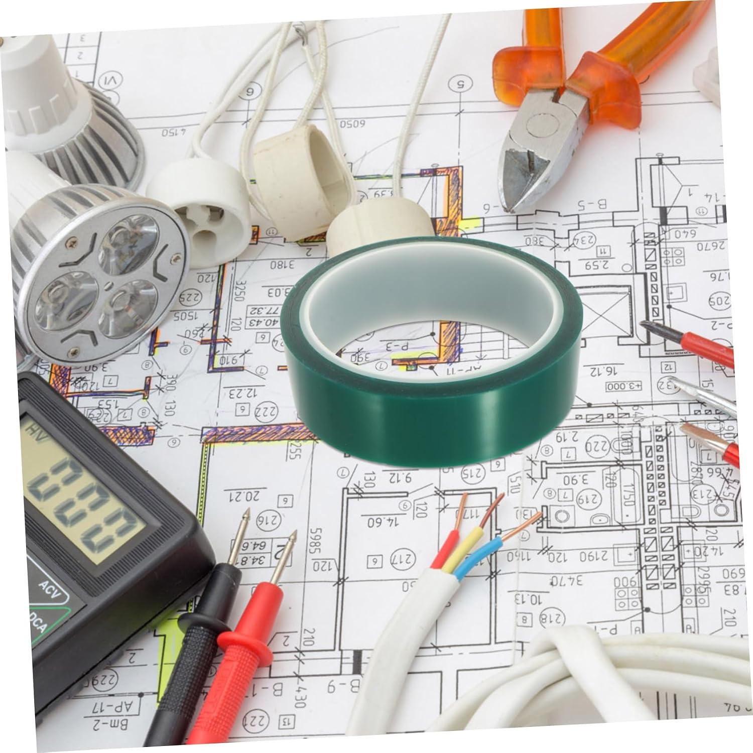 MAGICLULU 1set Heat Insulation Tape of Tape for High Temperature Applications Thickness Moisture and No Residual Glue 4rolls