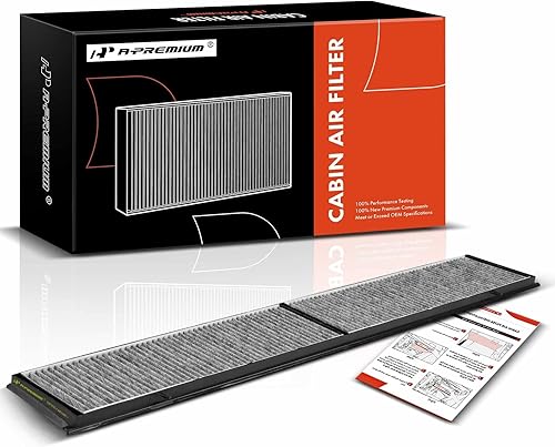 A-Premium Filtro de aire de cabina con carbón activado compatible con BMW 323i, 325i, 325xi, 328i, 328i xDrive, 328xi, 330i, 330xi, 335d, 335i,