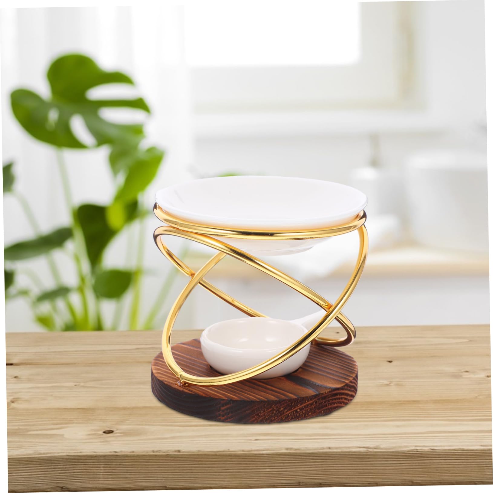 ULTECHNOVO 3stücke Ceramic Teelichthalter Diffuser Mit Und Eisenbasis Eleganter Duftlampe Für Ätherische Öle Für Zuhause Und Büro Fördert Entspannung Und Stressabbau