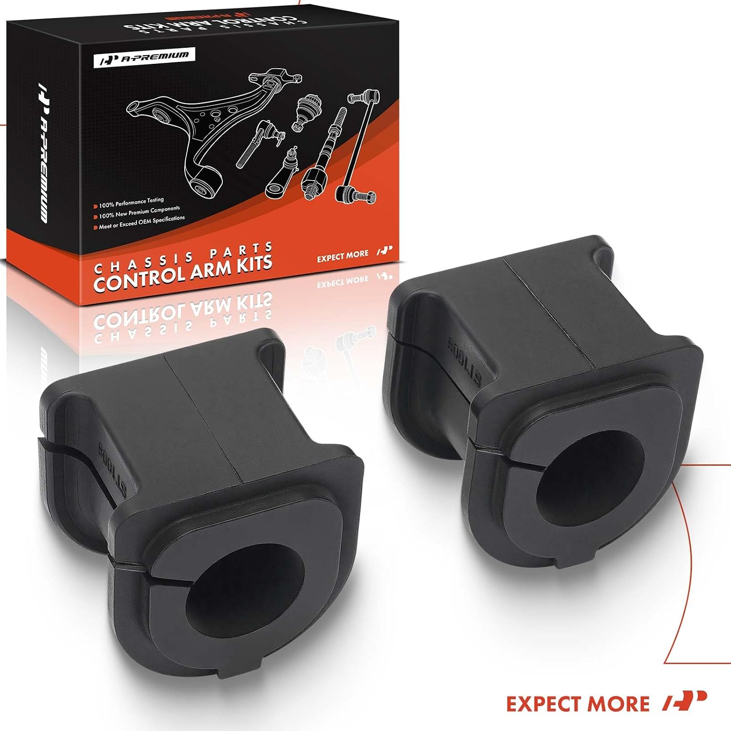 A-Premium 2-Pack Front To Frame Sway Bar Bushing Kits, Compatible with Lexus IS F 2008-2013, IS250/IS350 2006-2013, GS300 2006, GS350/GS450h 2007-2011, GS430 2006-2007, GS460 2008-2011