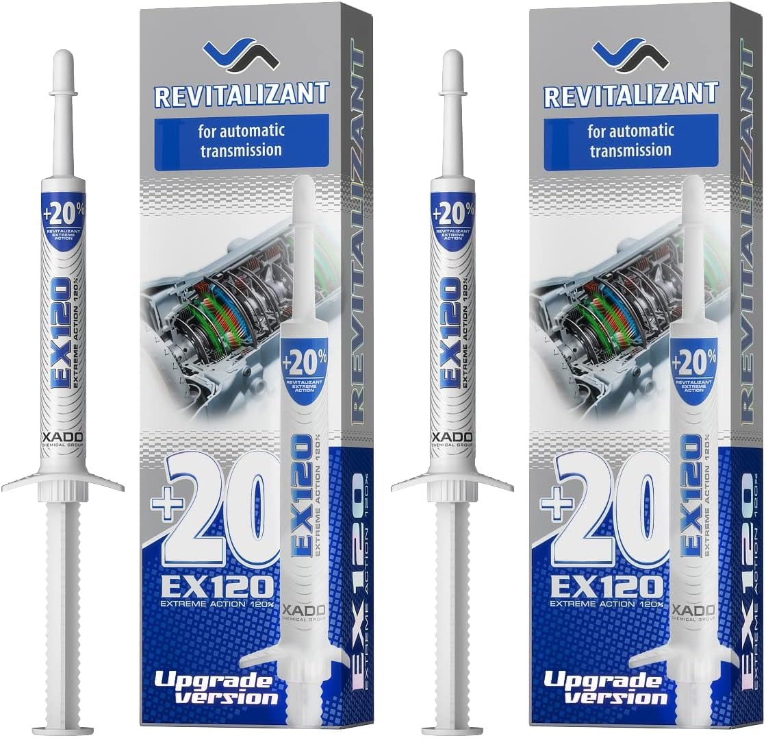 XADO EX120 Automatic Transmission Fix - Treatment for CVT &amp; Other Gearbox Types | ATF Additive &amp; Protectant - Reduces Sticking, Shudder and Slipping (Pack of 2)