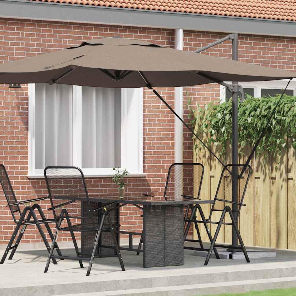 Genérico Parasol Roma Taupé 286 x 284 x 265 cm Aluminio y poliéster,Casa y jardín,Jardín,Artículos de Exterior,Sombrillas-42003338