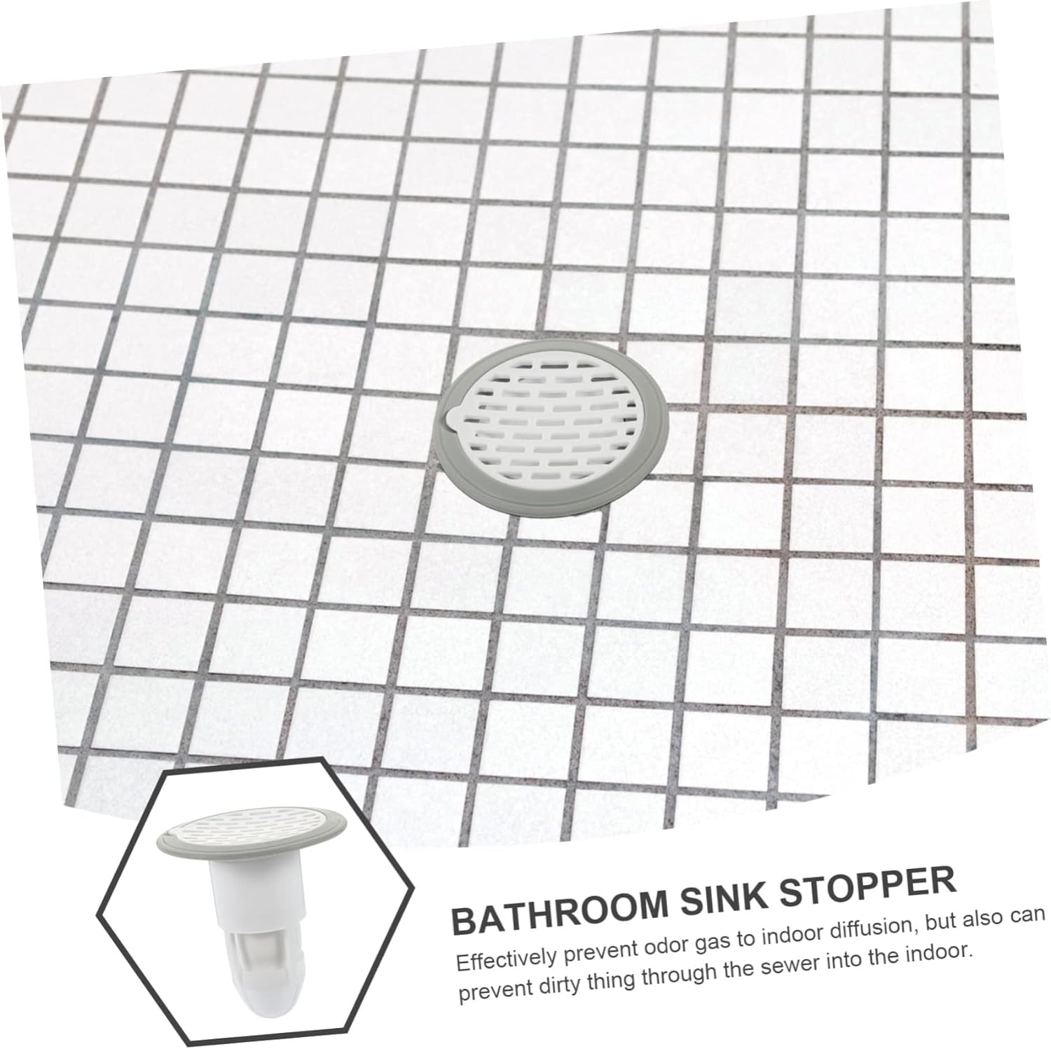 Tapón de filtro de baño, 12 piezas Drenaje de piso Tapón de drenaje de ducha Drenaje de fregadero de cocina Colador de fregadero de baño Sello de drenaje de piso patentado Colador de piso Tapón de bañ