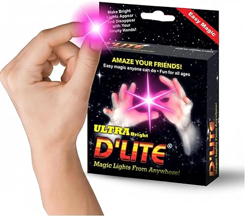 Miniatura 15 de D'lite – Juego de 2 luces mágicas ultra-brillantes, sorprendentes y originales para pulgares, para trucos mágicos fáciles a corta distancia