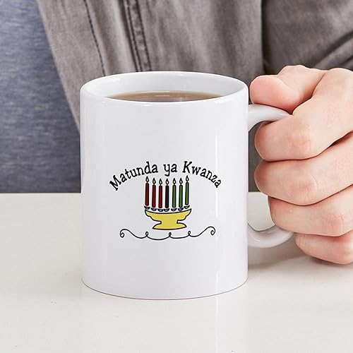 Vista 129 de CafePress Kwanzaa Principles - Taza de café de cerámica, taza de té, 11 onzas