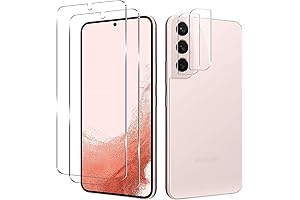 Samsung Galaxy S22 Unlocked Phone, Tempered Glass Screen Protector, [2 + 2 Pack]