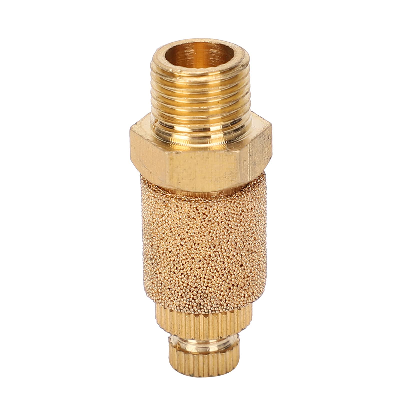 Valvola a farfalla pneumatica per silenziatore PT3/8, valvole a cilindro in ottone per componenti industriali, silenziatori per elettrovalvole con riduzione del rumore da 10 pezzi