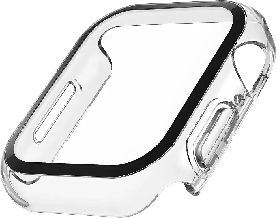 Belkin Screenforce Tempered Curve 2-in-1 Treated Screen Protector Plus Bumper for Apple 40 mm Watch, Clear