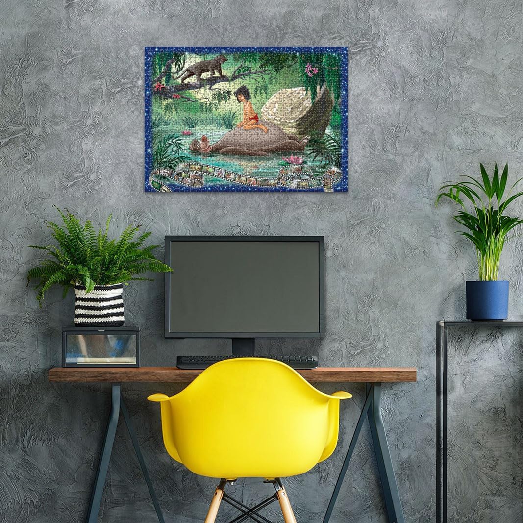 Ravensburger Disney Collector's Edition Jungle Book 1000 Piece Jigsaw Puzzle for Adults - 12000318 - Handcrafted Tooling, Made in Germany, Every Piece Fits Together Perfectly