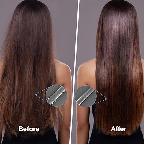 Miniatura 6 de Elitzia ET1410 - Plancha para el cabello congelado, 15.8F, plancha plana de terapia fría para reparación del cabello dañado y protección del color