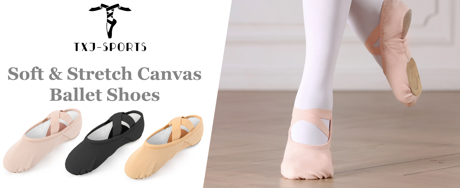 Amazon.com | TXJ Sports Ballet Shoes for Girls Highly Stretch