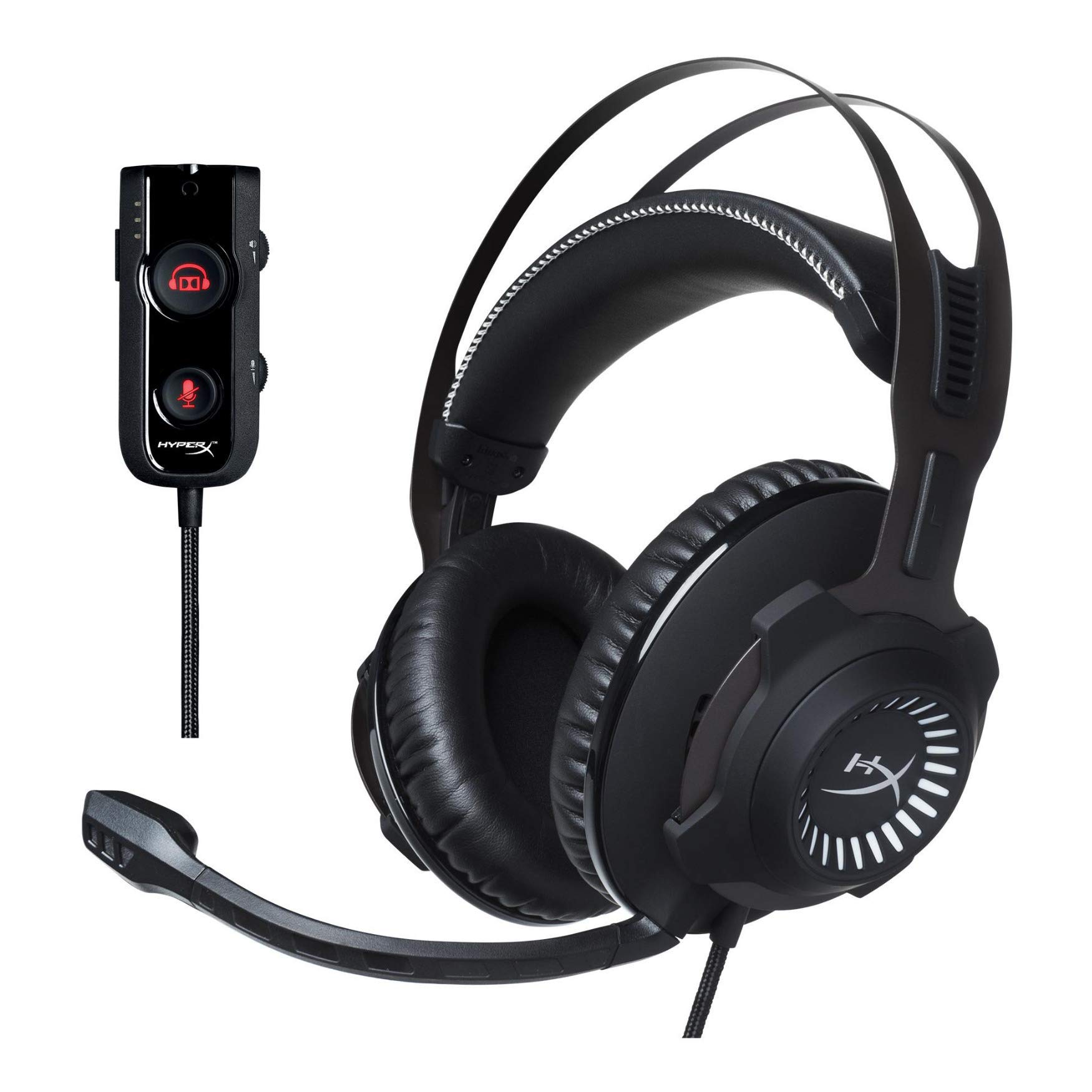 HyperX Cloud Revolver S - Gaming Headset with Dolby 7.1 Surround Sound - Steel Frame - Signature Memory Foam - Premium Leatherette - Detachable Noise-Cancellation Microphone